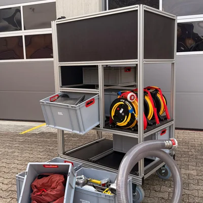Rollcontainer Hochwasser