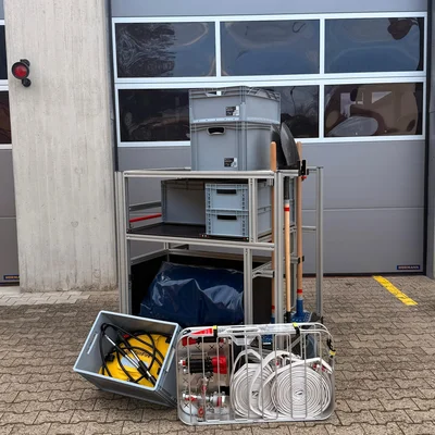 Rollcontainer Waldbrand